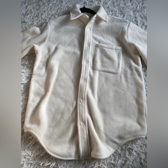 Aritzia TNA Polar Button Up Fleece Shirt Jacket - Picture 4 of 9